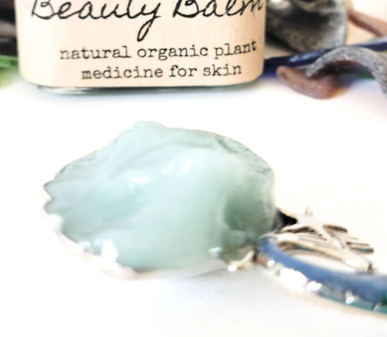 Facial Night Balm ~ Organic Face Beauty Balm ~ Blue Tansy Chamomile & Yarrow ~ Ocean Dreams - Image 2