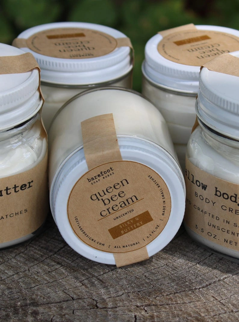 Hydrating Natural Face Cream| 3 oz Luxury Face Cream with Shea Butter, Lanolin & Vitamin E | Natural Small-Batch Skincare |Queen Bee Cream|